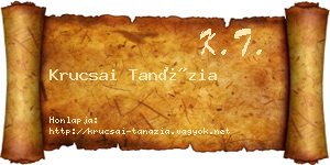 Krucsai Tanázia névjegykártya